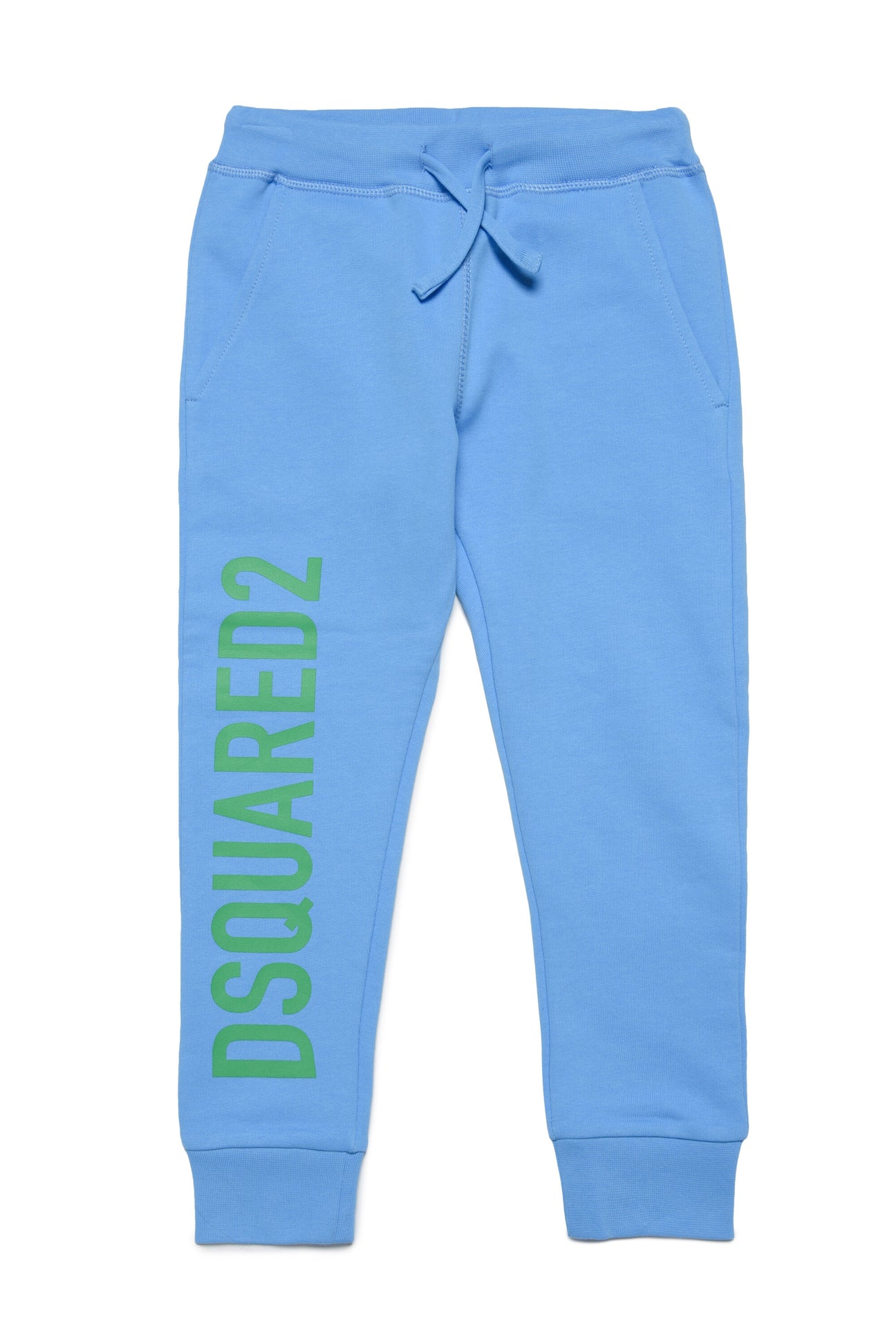Organic cotton fleece jogger pants with logo 