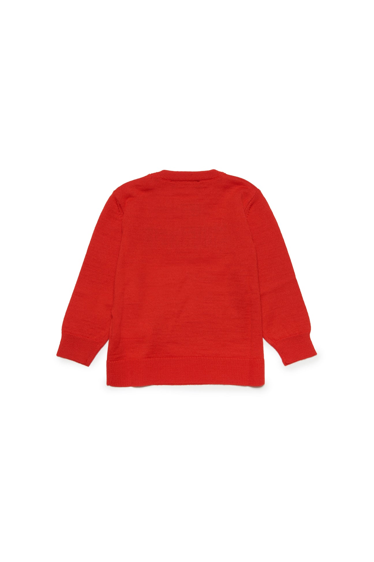 Jersey de cuello redondo en mezcla de lana con logotipo Jersey de cuello redondo en mezcla de lana con logotipo