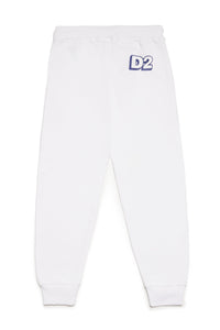 Fleece loungewear pants with D2 logo