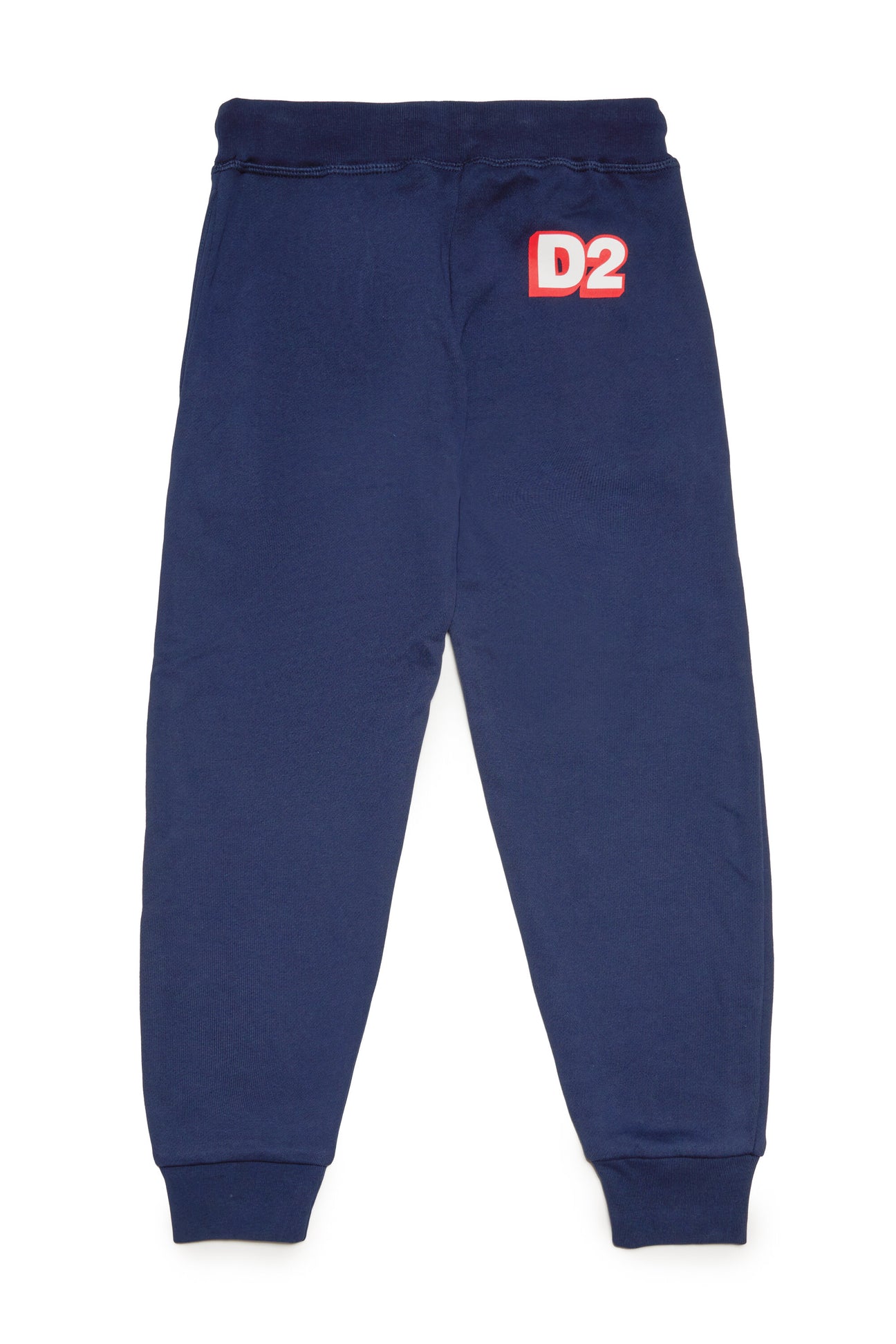 Pantalones loungewear de felpa con logotipo D2 Pantalones loungewear de felpa con logotipo D2