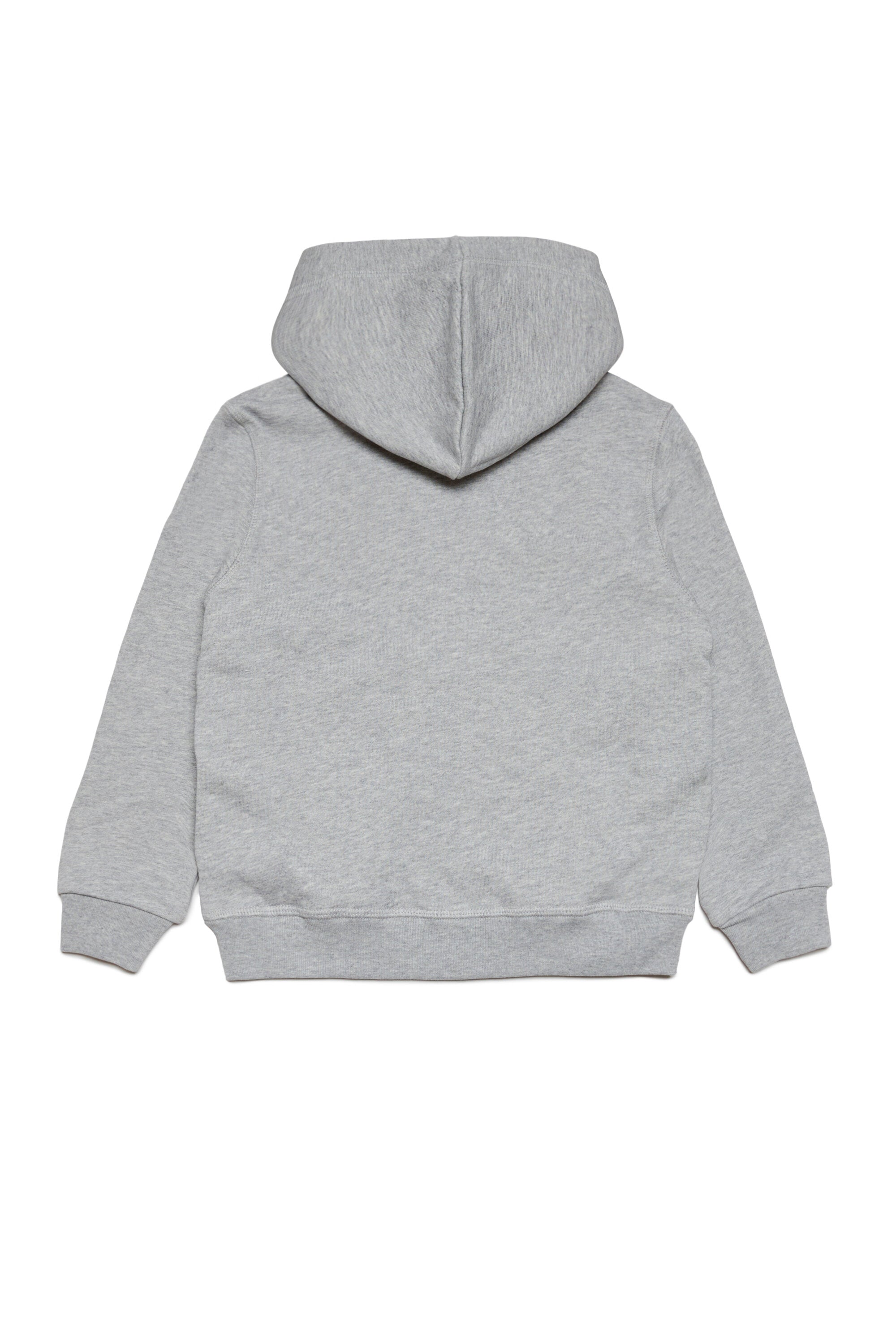 Cotton mélange loungewear hooded sweatshirt with zip and D2 logo