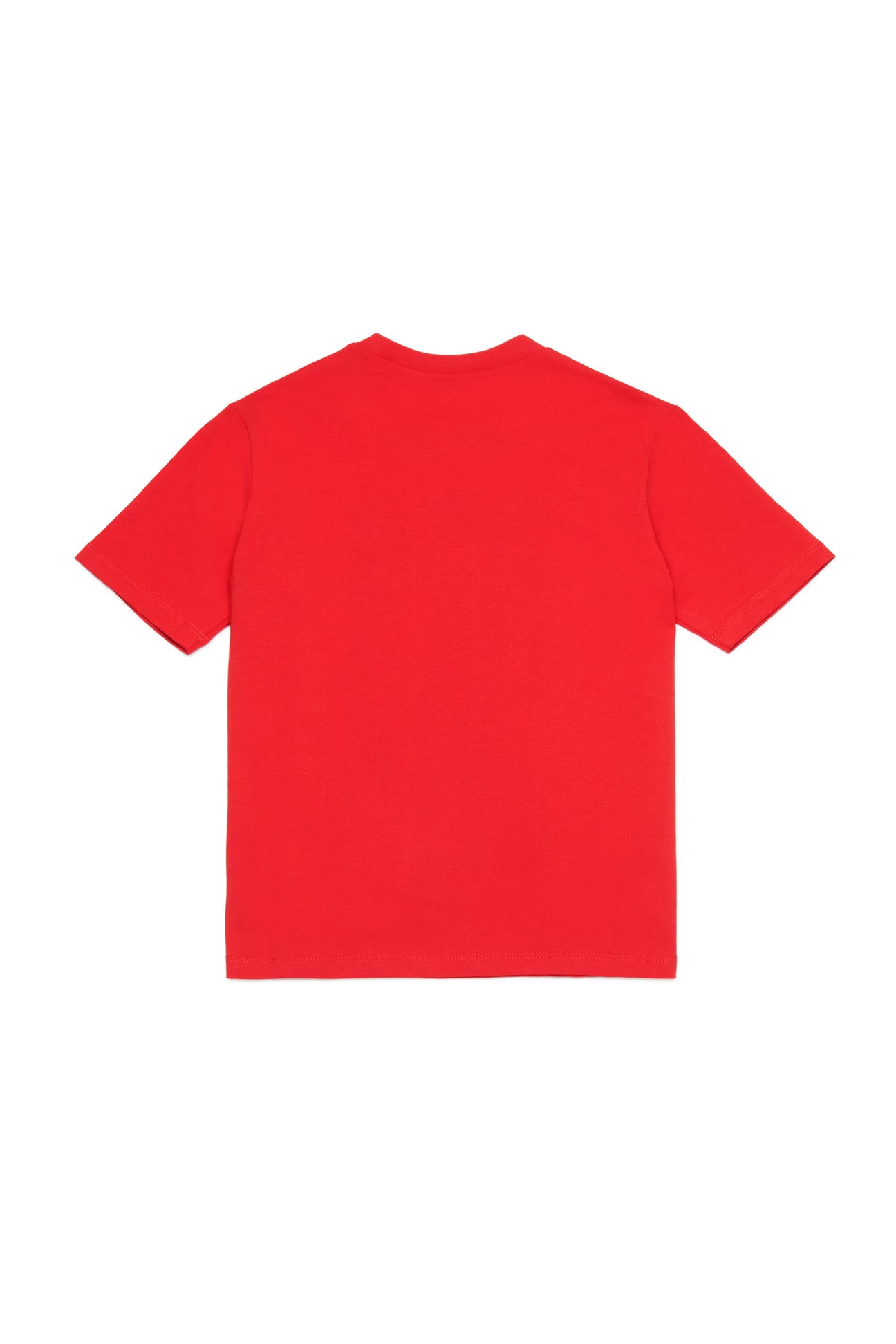 T-shirt girocollo in jersey di cotone biologico con logo T-shirt girocollo in jersey di cotone biologico con logo