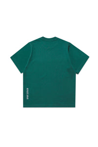 Cropped crew-neck jersey T-shirt with D2 Leaf graphics
