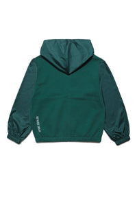 Hooded sweatshirt with zip and D2 Leaf graphics