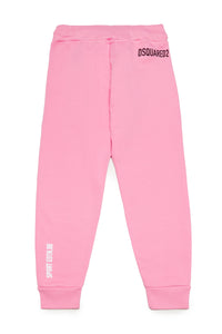 Jogger fleece pants with patch