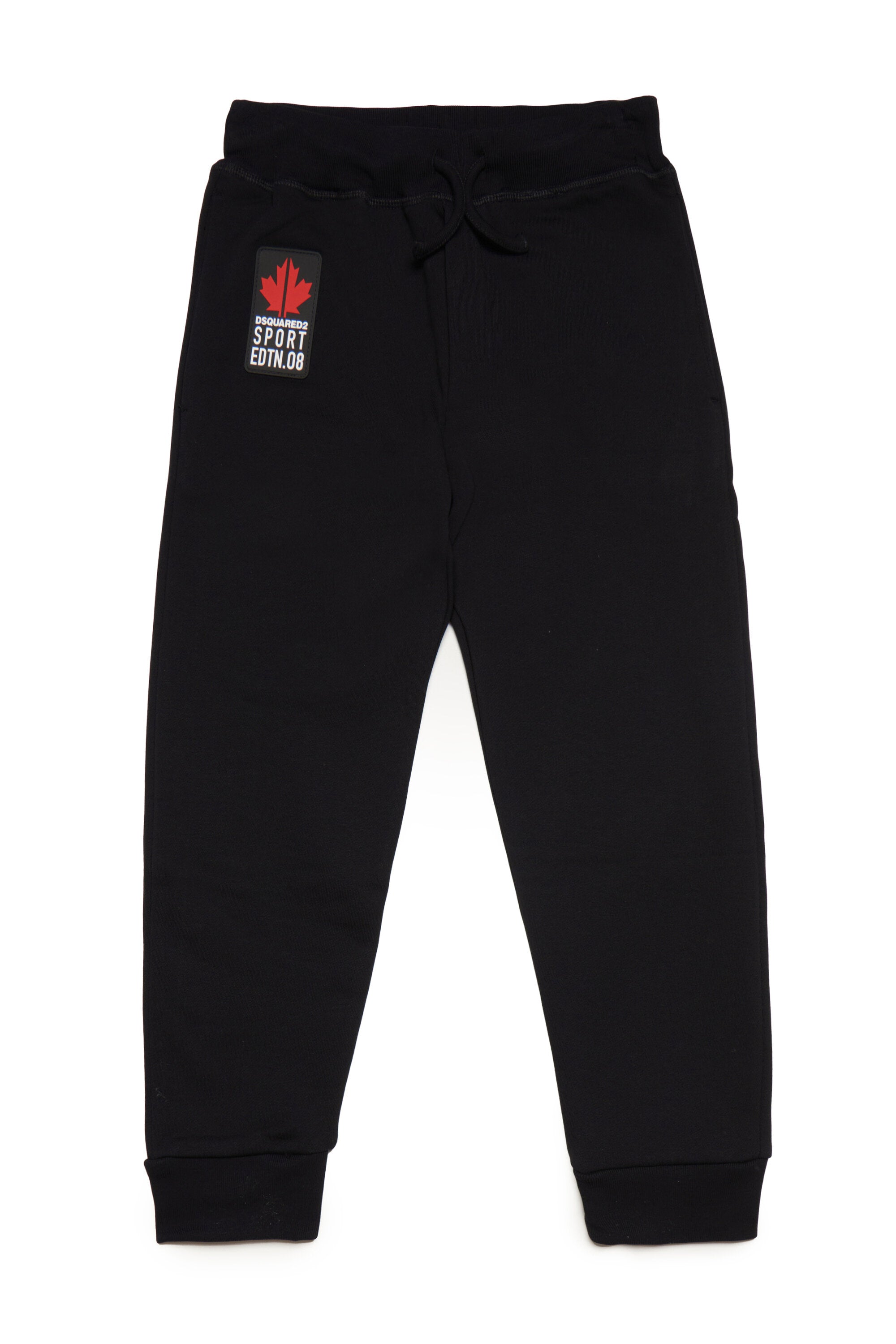 Jogger fleece pants with patch