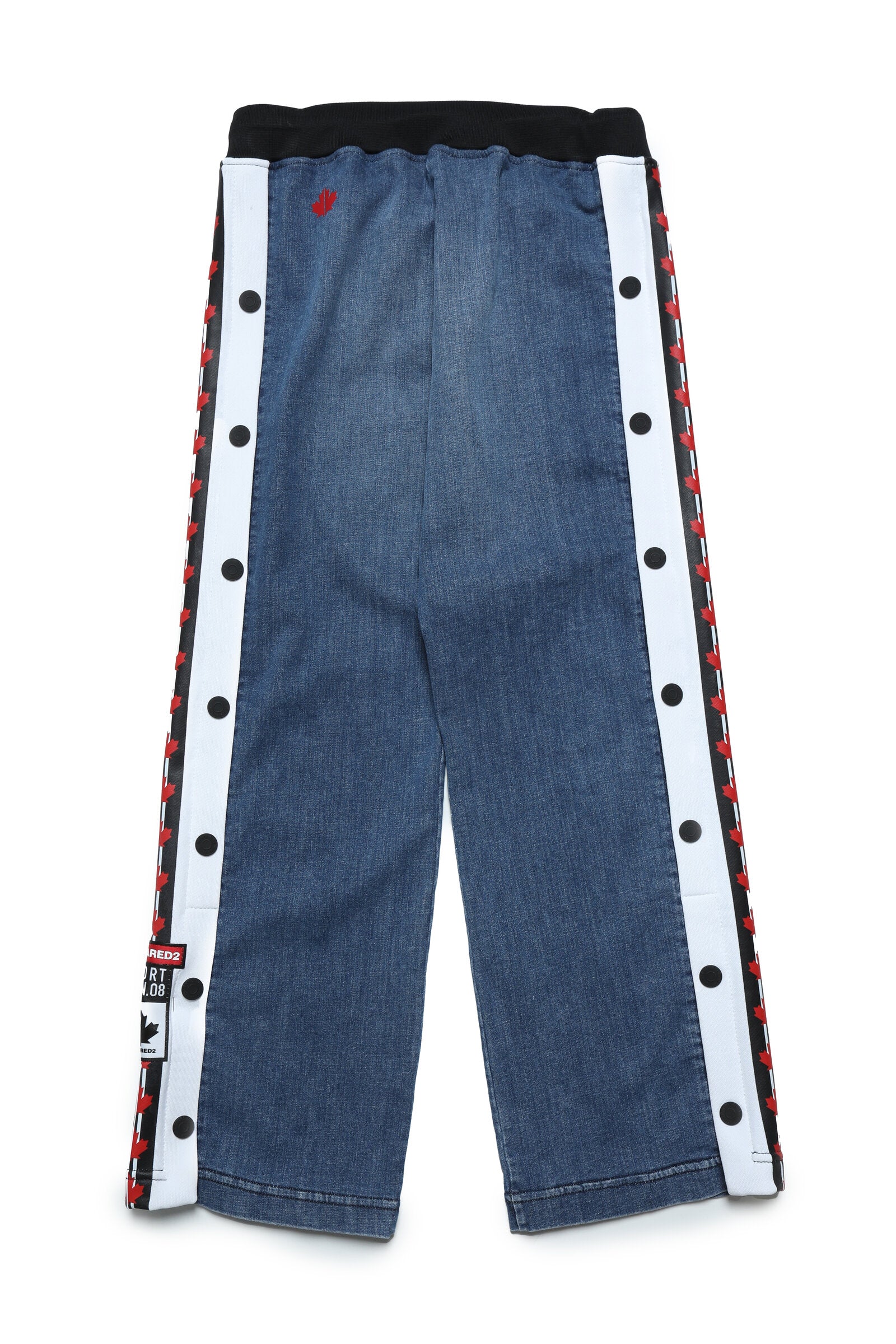 Jeans pants with logo tape