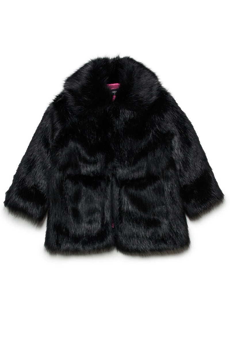 Dsquared2 girl's Faux fur coat | Brave Kid