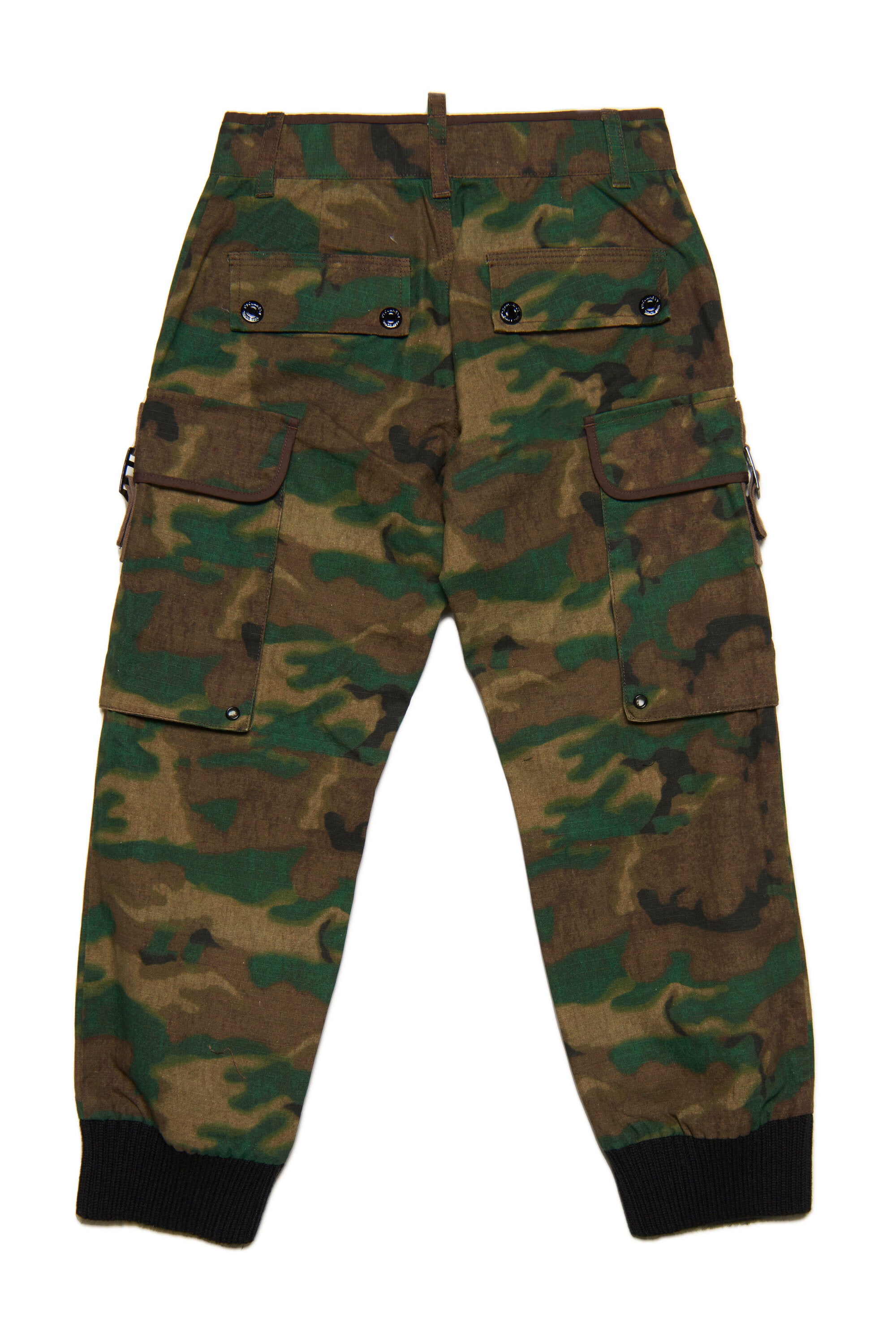 Cotton ripstop allover camouflage cargo pants