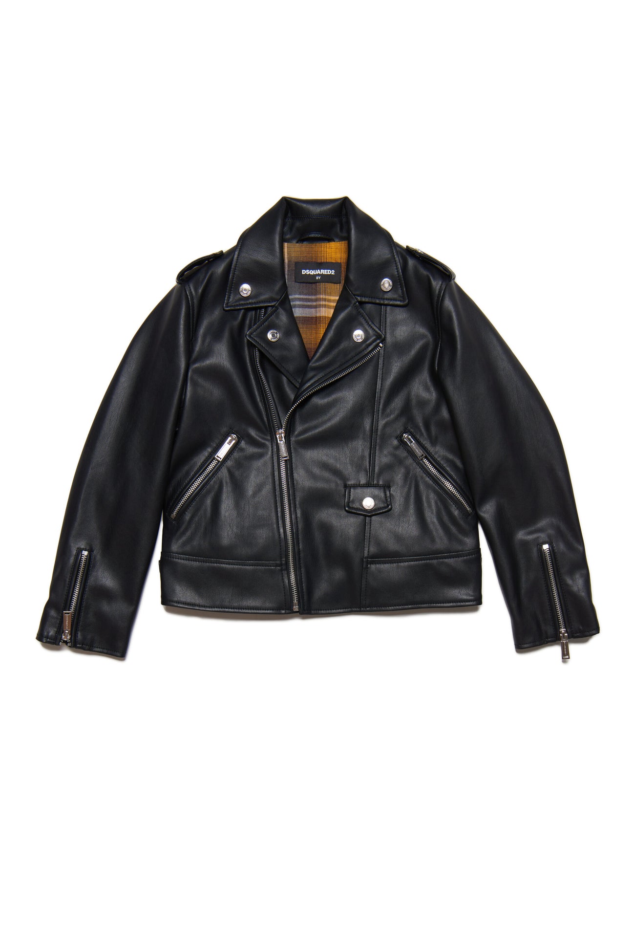 Synthetic leather biker jacket Synthetic leather biker jacket