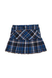 Checkered flannel skirt