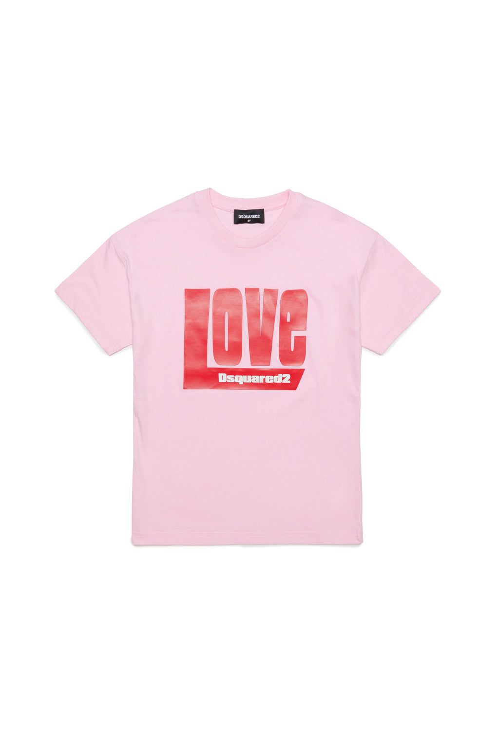 T-shirt girocollo in jersey con scritta Love