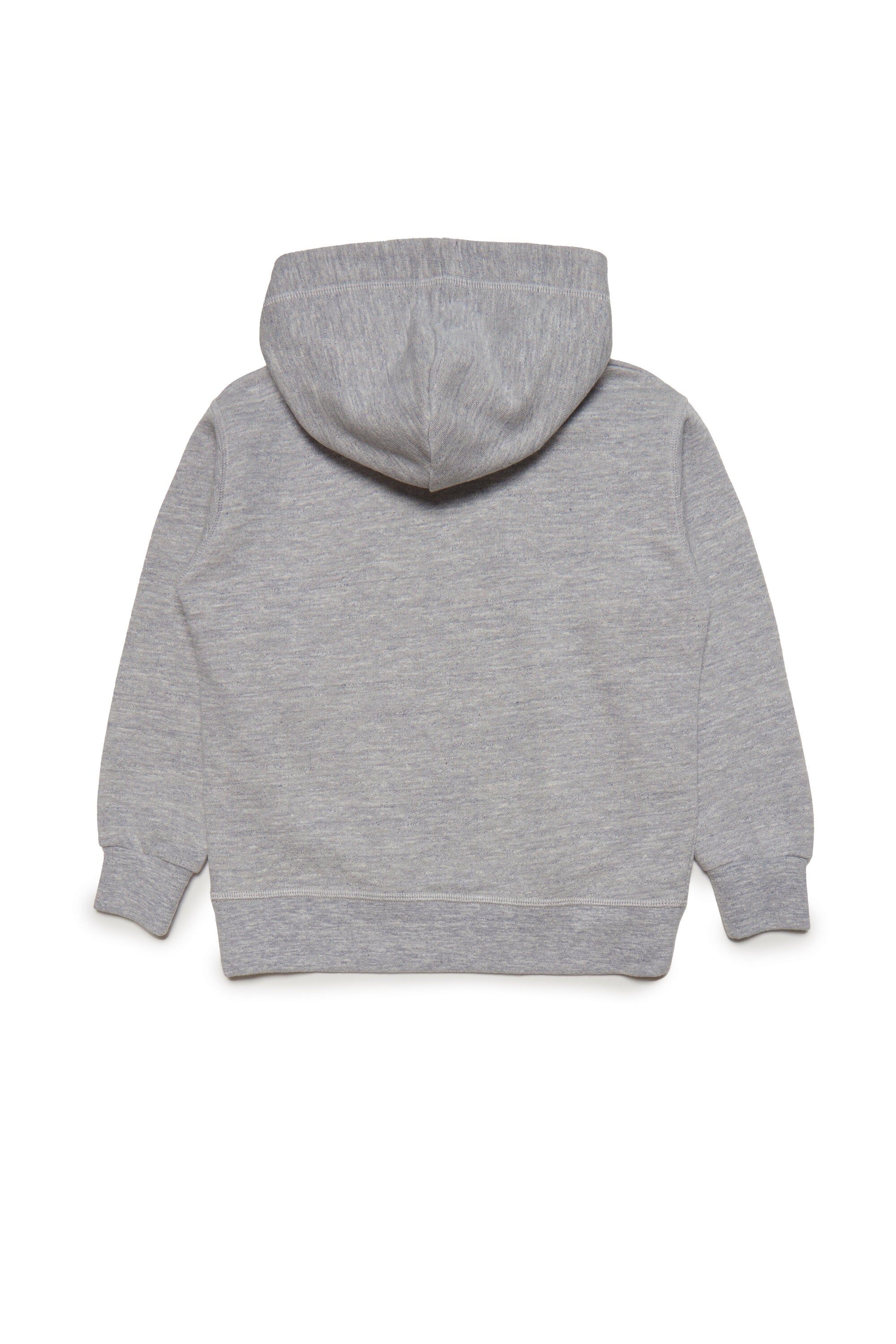 Cotton hooded sweatshirt with logo outline