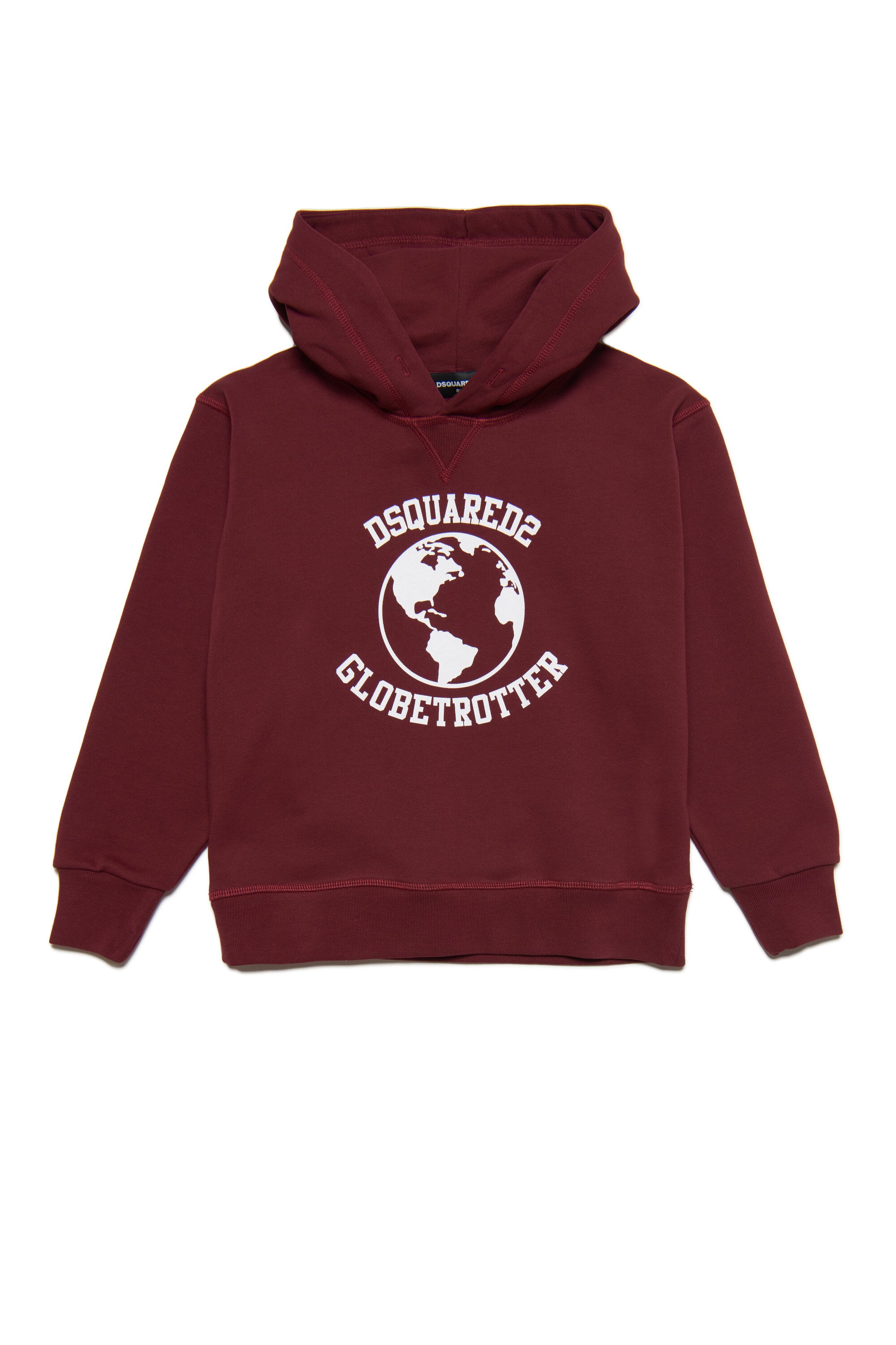 Cotton hooded sweatshirt with Globetrotter graphics