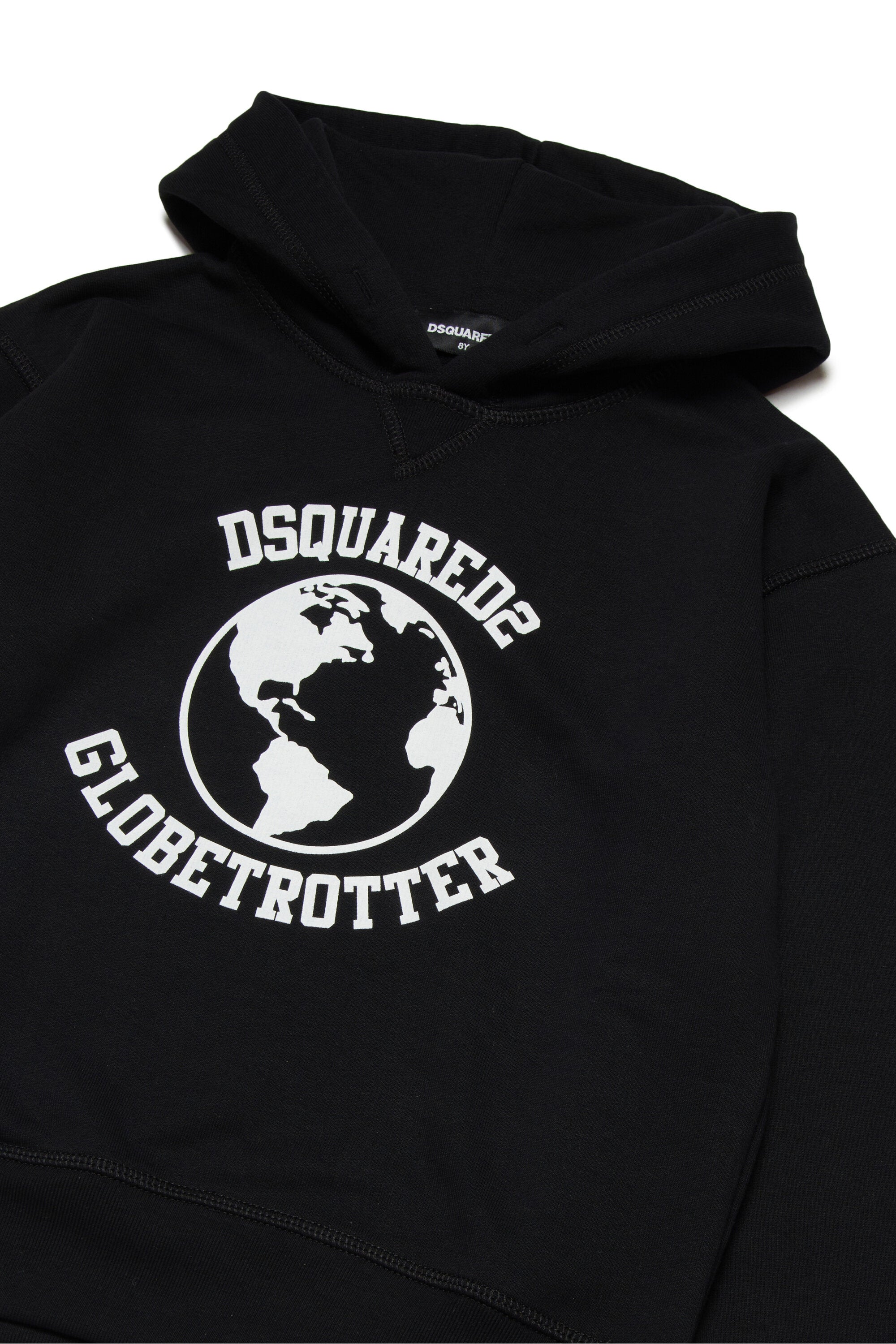 Cotton hooded sweatshirt with Globetrotter graphics