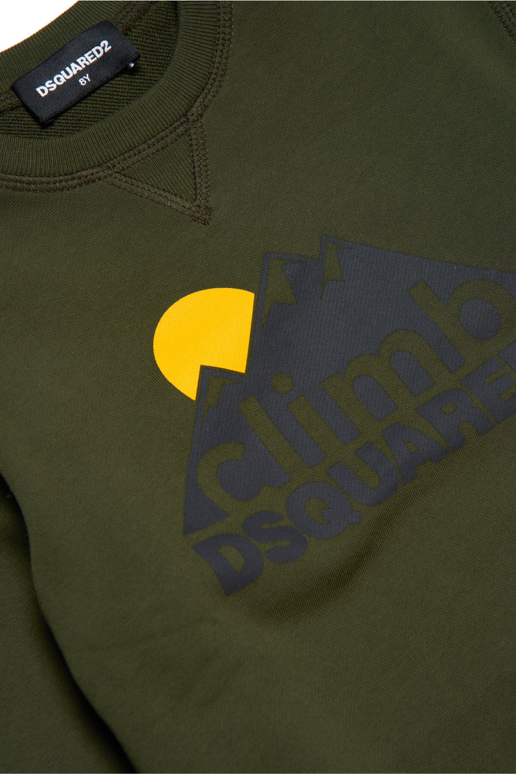 Cotton crew-neck sweatshirt with climb graphics