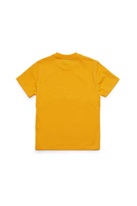 Crew-neck cotton jersey T-shirt with cap graphic