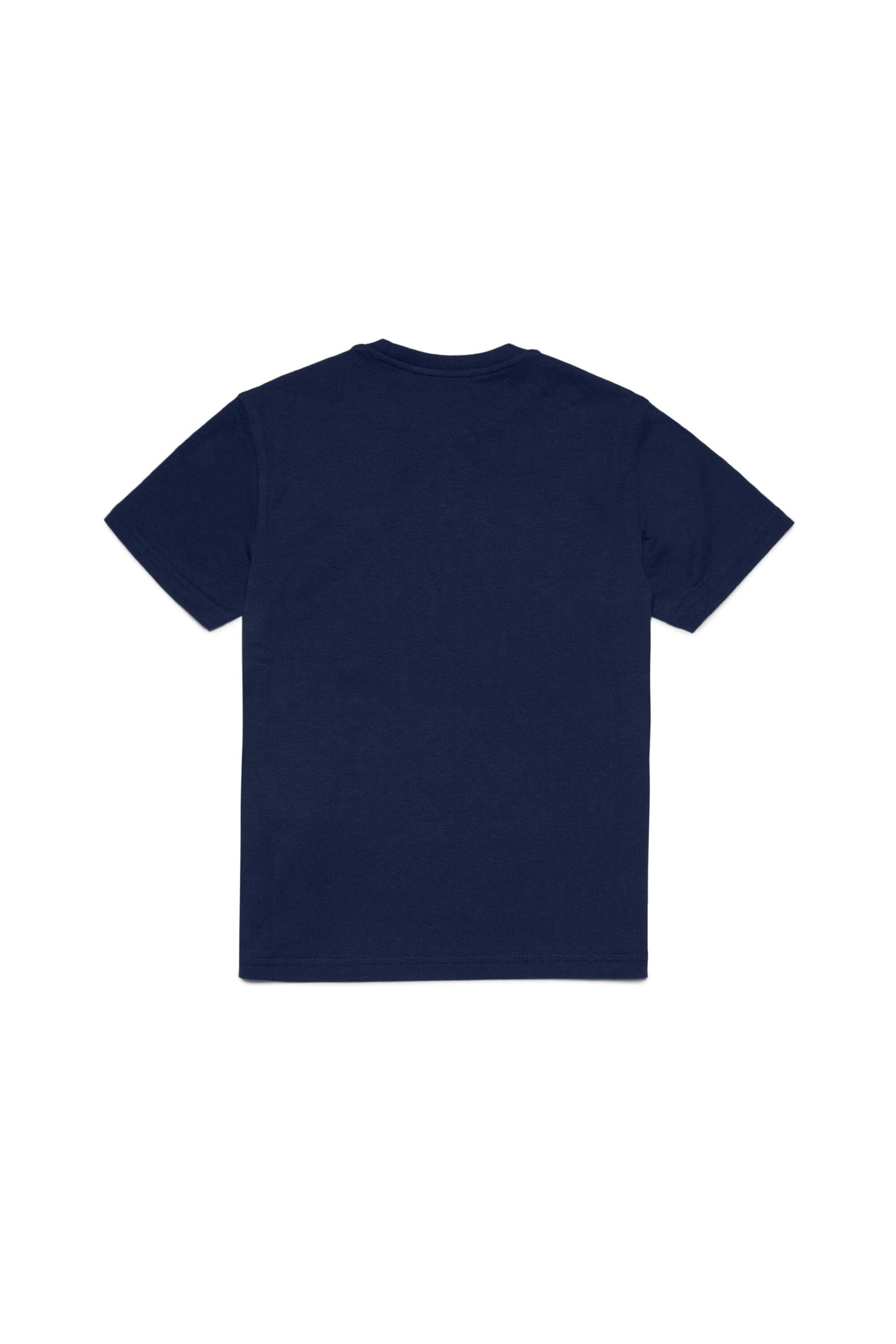 T-shirt girocollo in jersey di cotone con fogliolina T-shirt girocollo in jersey di cotone con fogliolina
