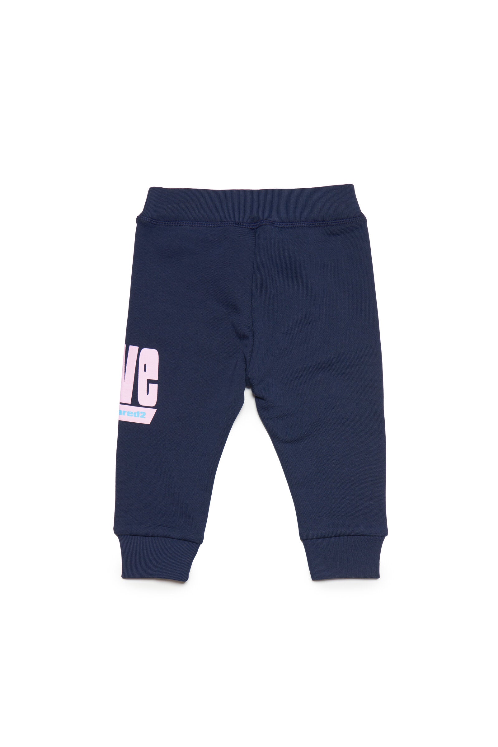 Jogger pants in fleece with Love lettering