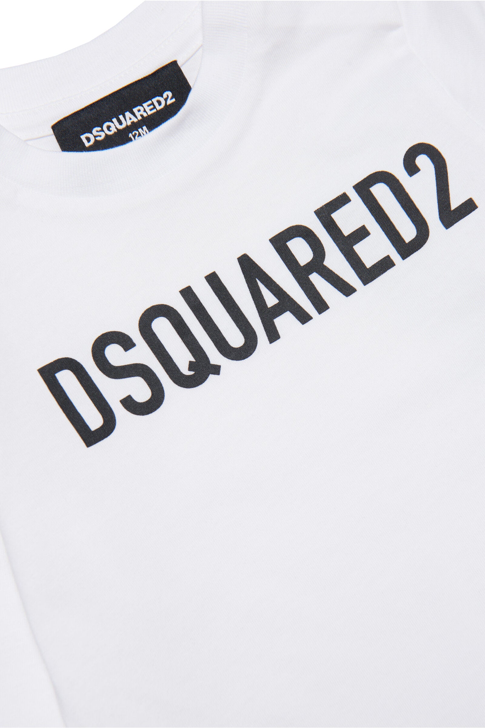 Crew-neck organic cotton jersey T-shirt with logo