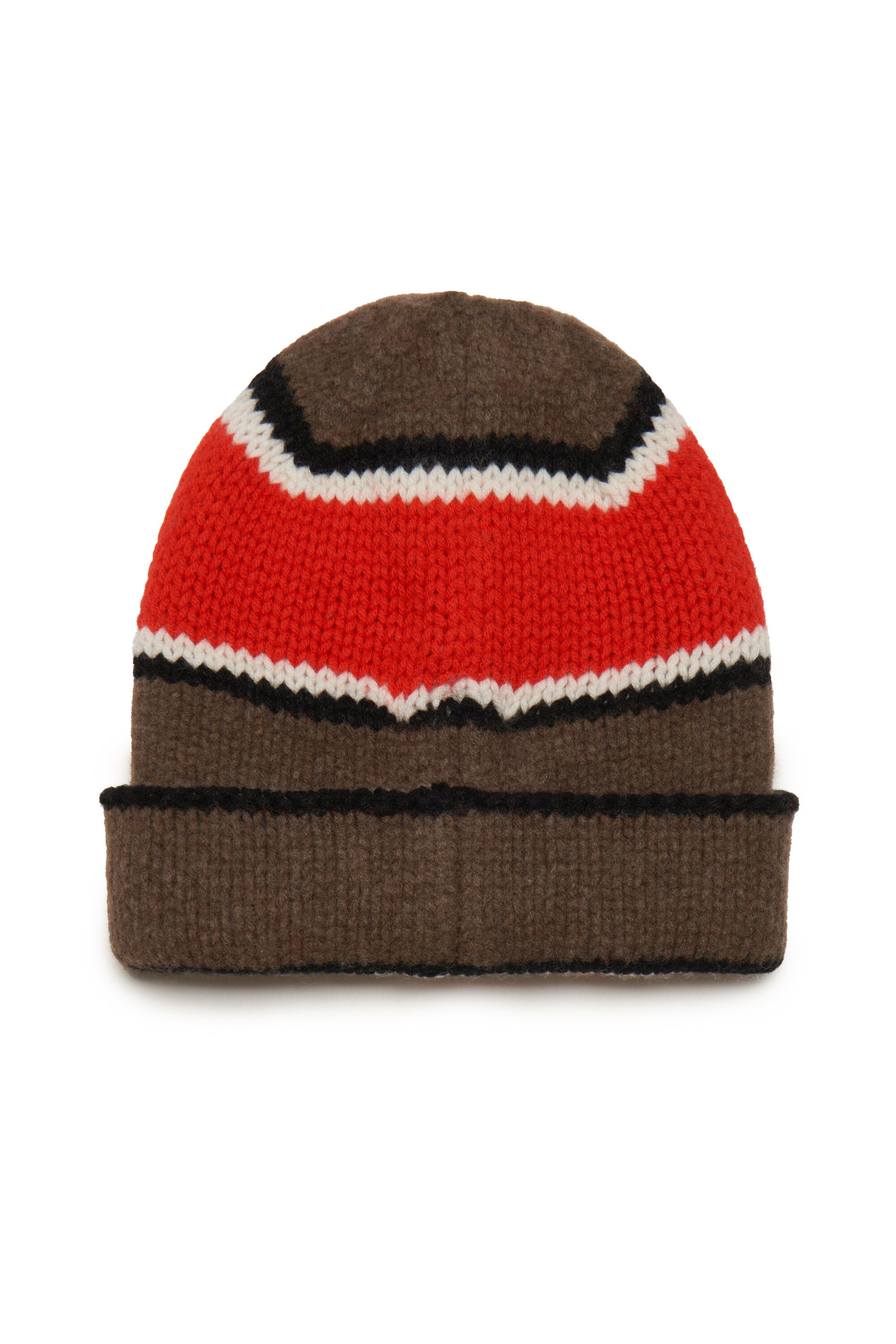 Multicolor wool beanie with logo