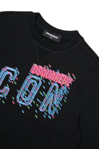 Cotton crew-neck sweatshirt with Icon Gamer logo