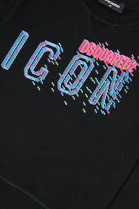 Cotton crew-neck sweatshirt with Icon Gamer logo