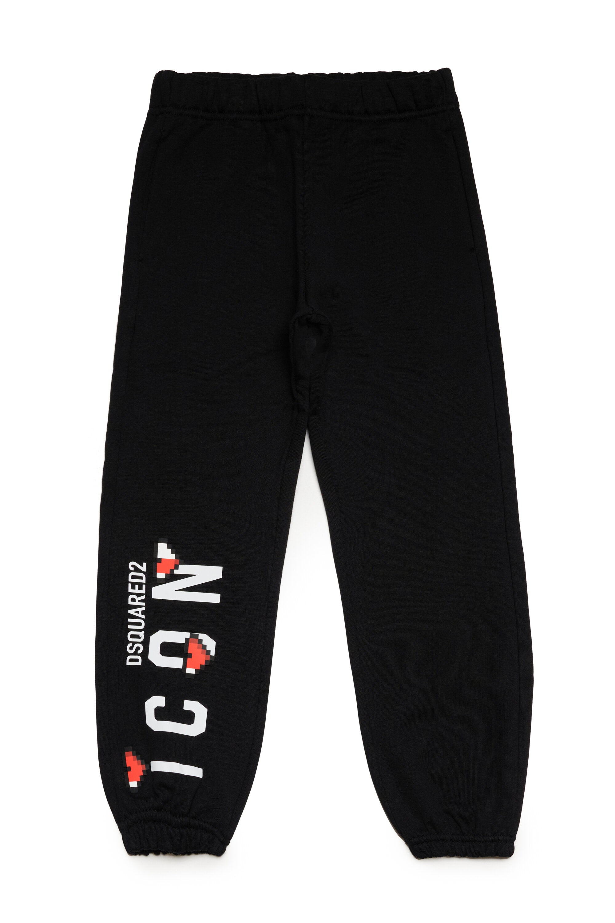 Jogger pants in fleece with logo Icon and hearts