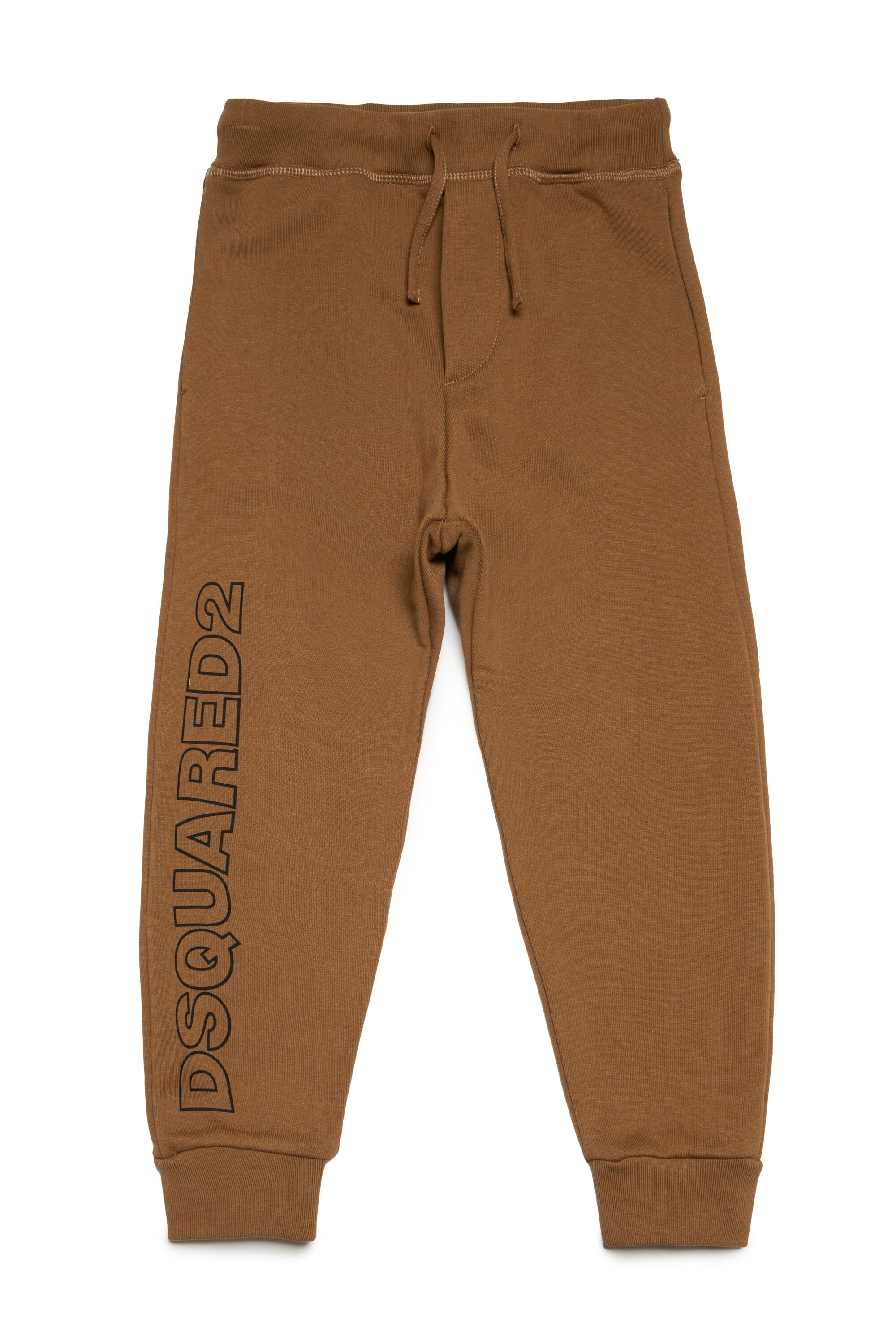 Plush jogger pants in fleece with outline logo