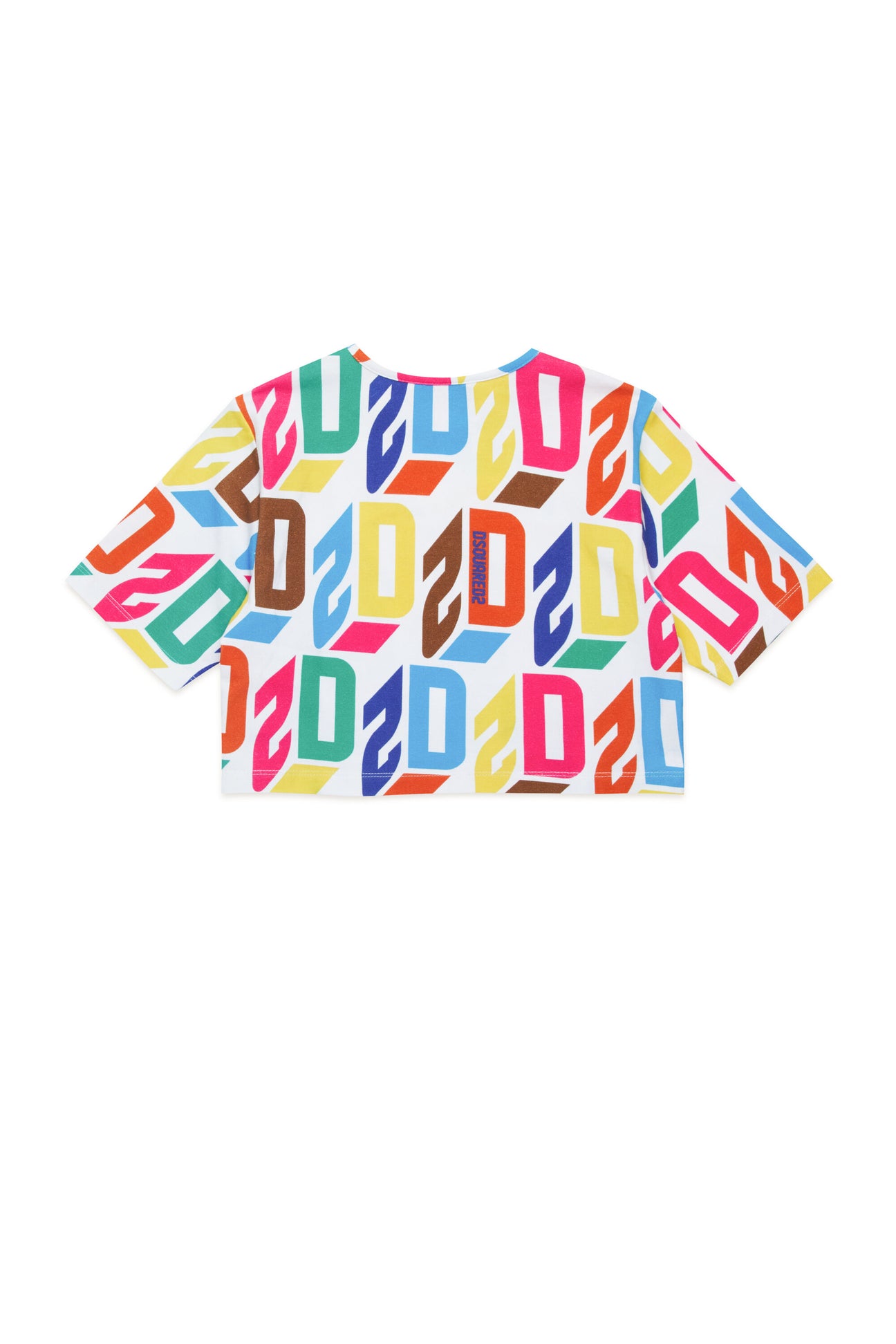 Camiseta corta con logotipo D2 en toda la prenda Efecto 3D Camiseta corta con logotipo D2 en toda la prenda Efecto 3D