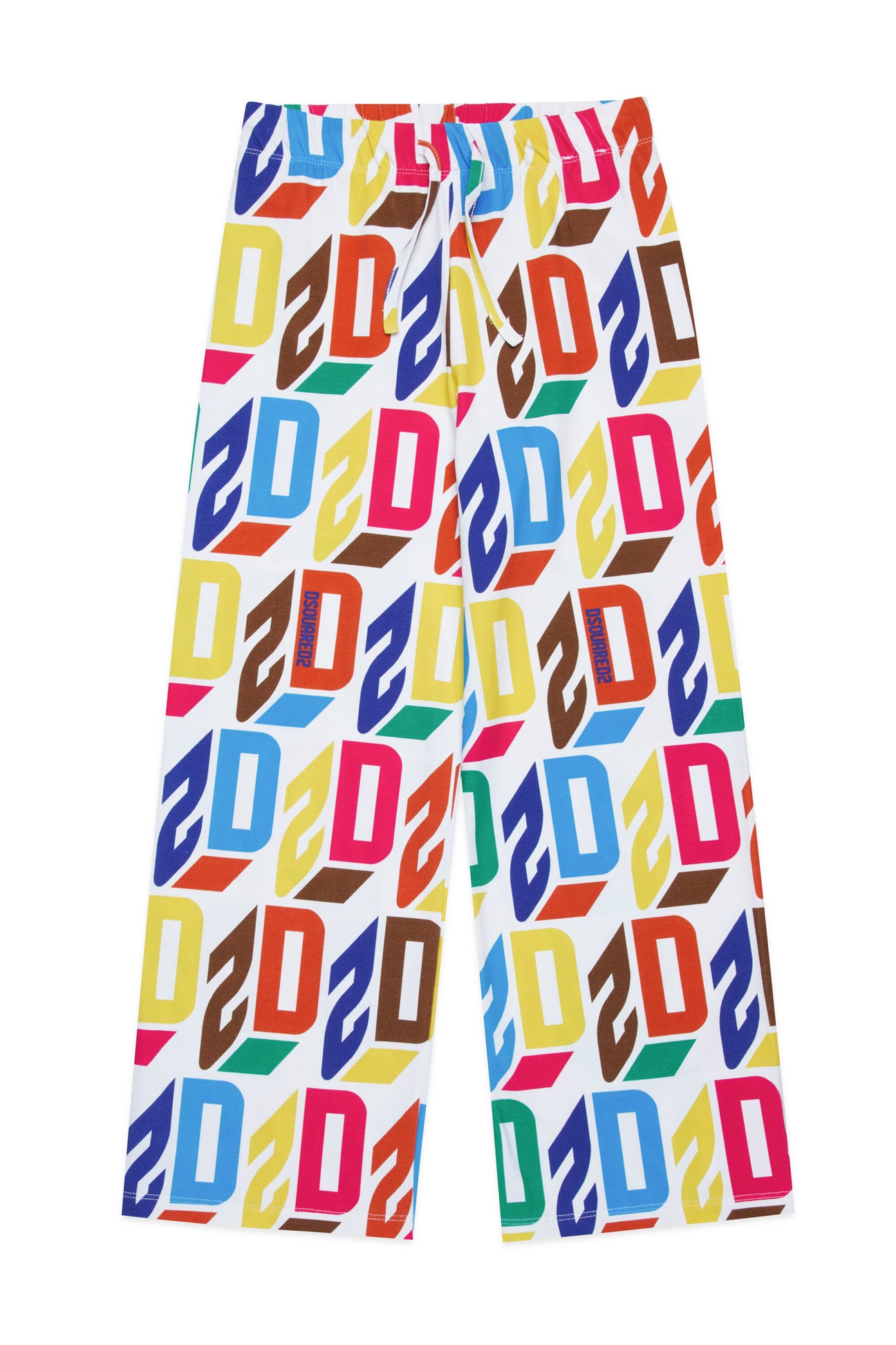 D2 logo allover pants 3D effect 