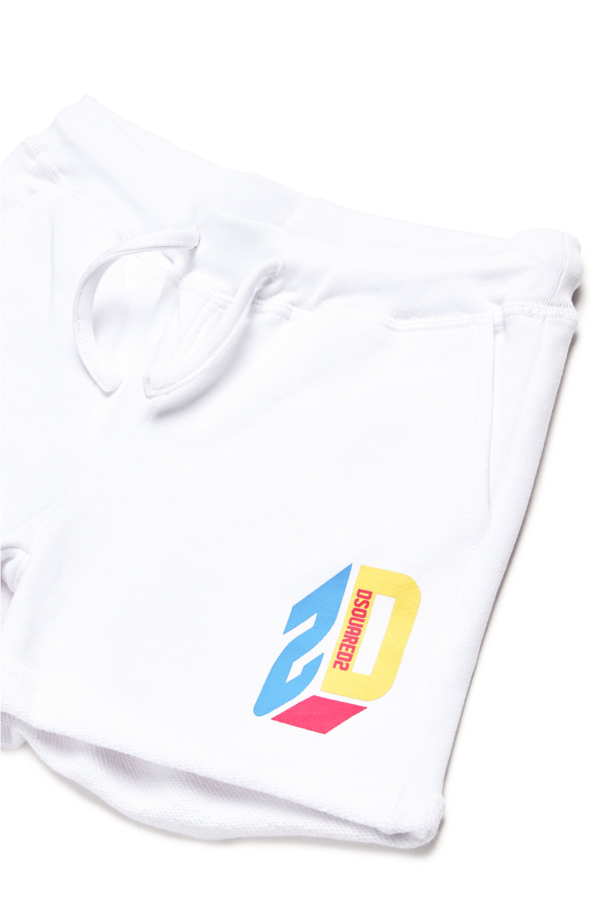 Shorts in felpa con logo tridimensionale