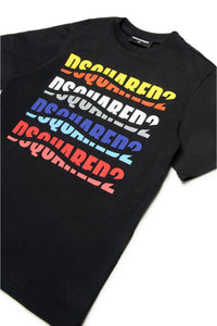 Camiseta con marca multicolor efecto Wave