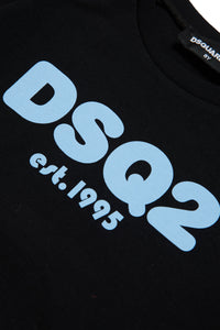 T-shirt with logo DSQ2 est.1995 and ruffles