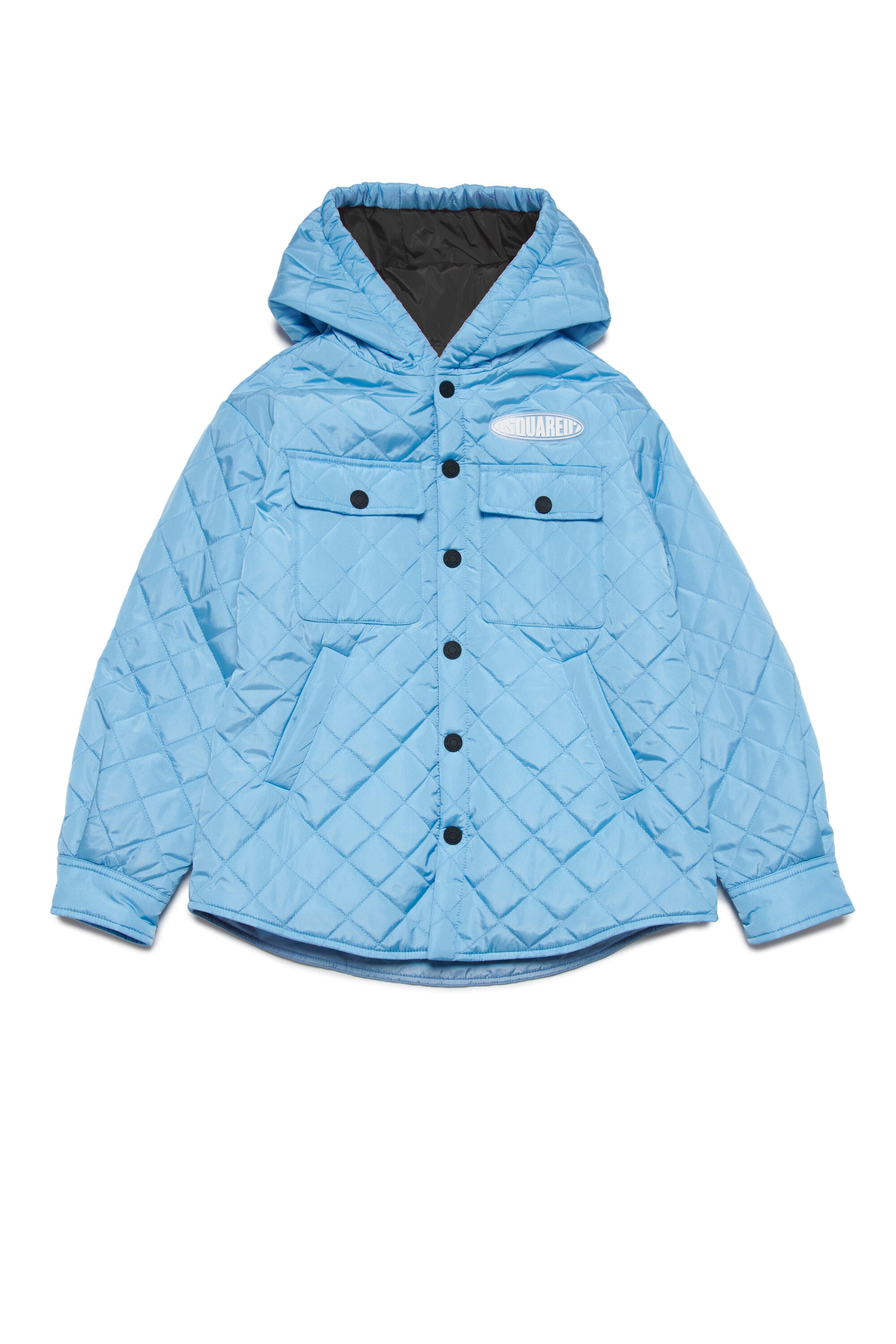 Lightweight padded jacket branded with surf logo patch