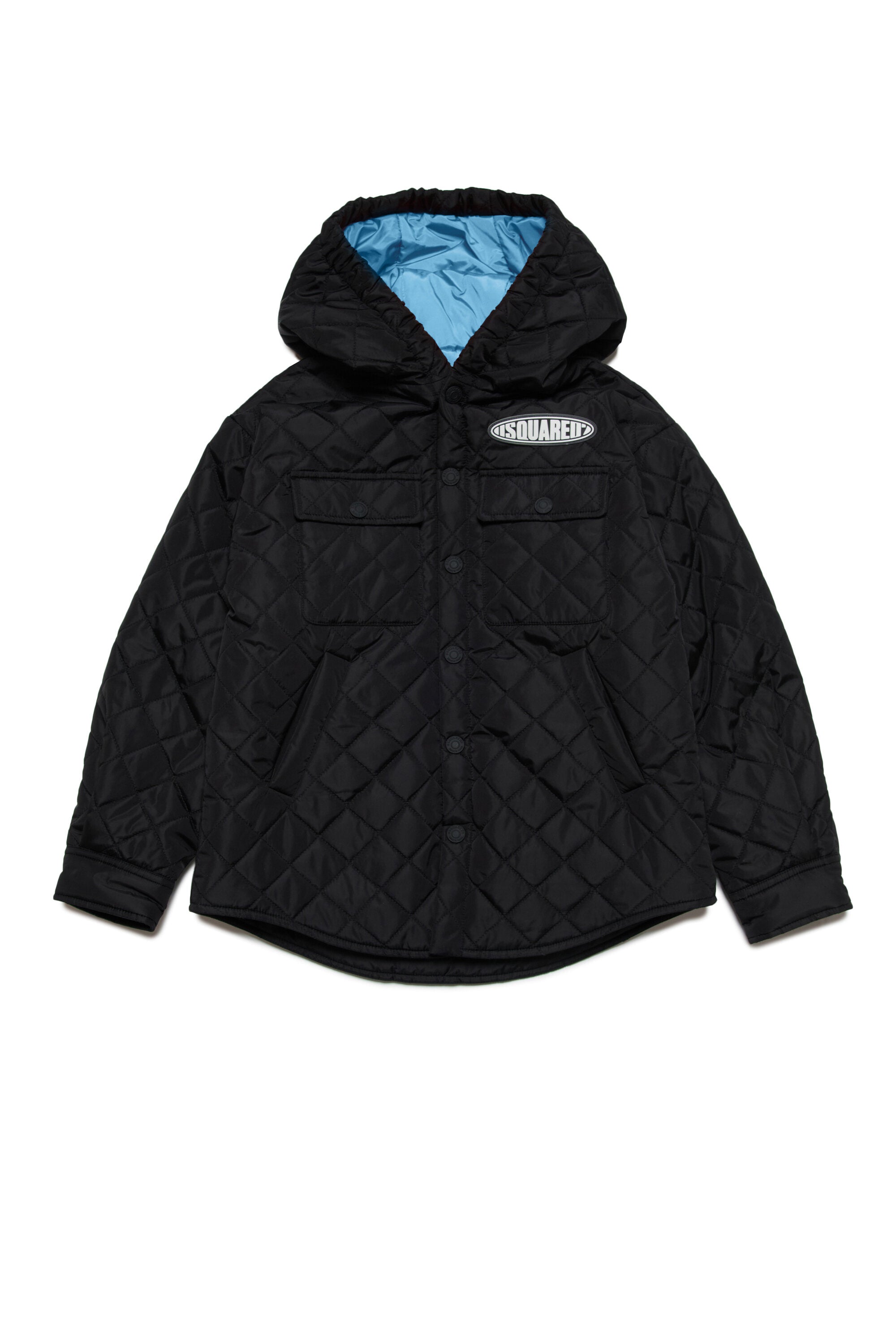 Lightweight padded jacket branded with surf logo patch