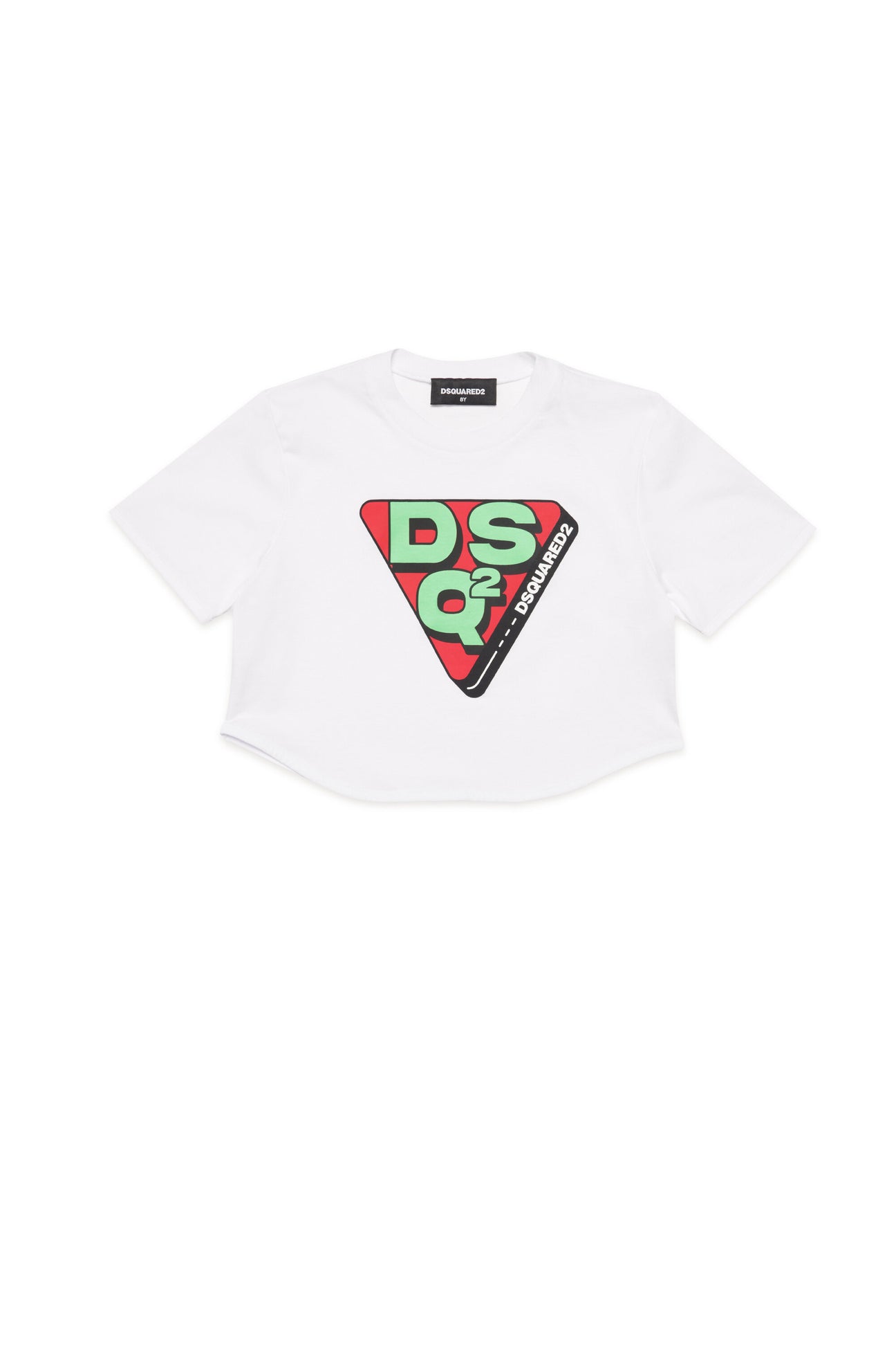 T-shirt con grafica triangolare logo DSQ2 T-shirt con grafica triangolare logo DSQ2