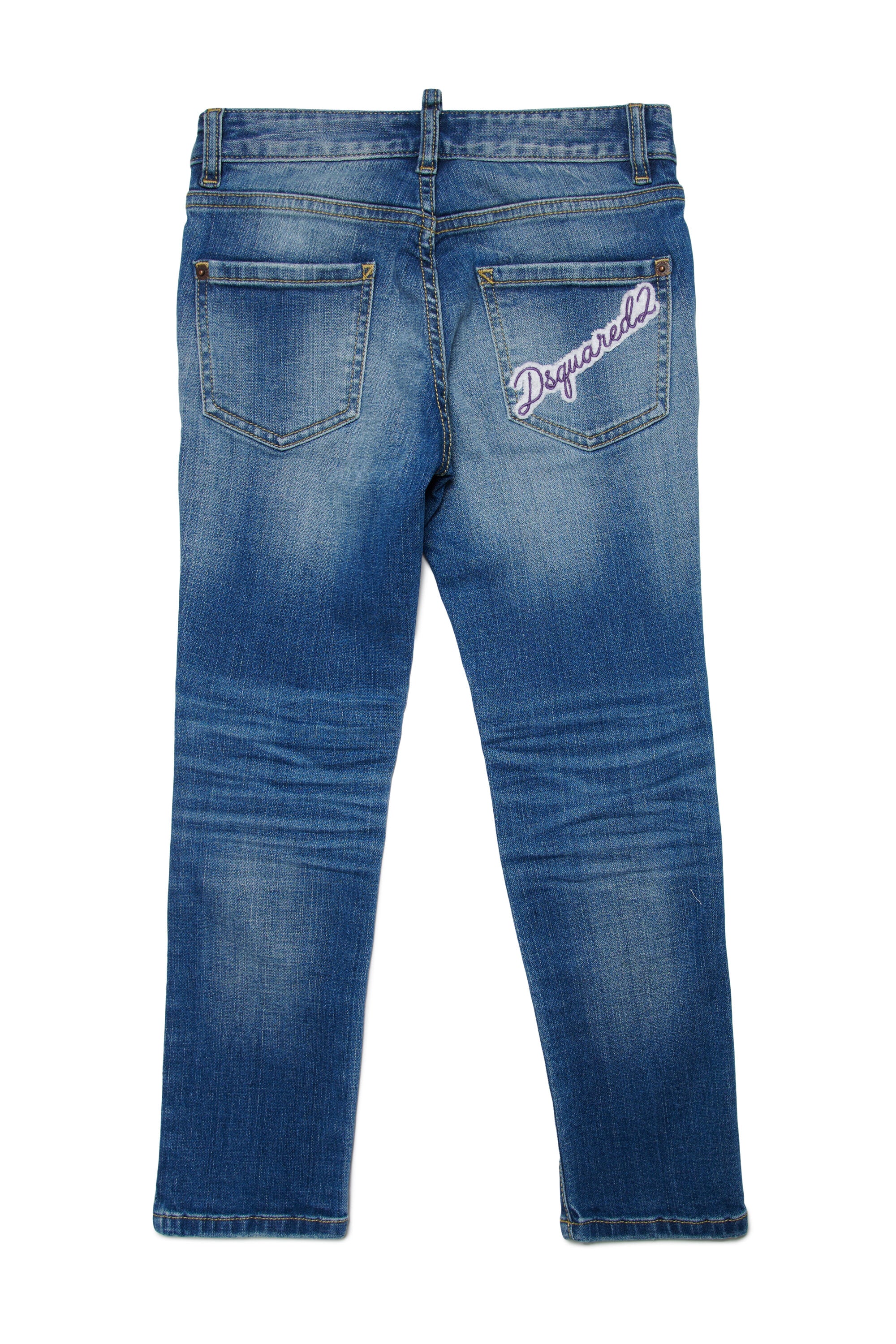 Shaded blue slim jeans