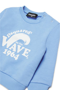 Crew-neck sweatshirt with Wave 1964 graphics