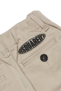 Pantaloni chino in gabardina con patch logo surf