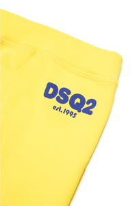 Pantaloni jogger in felpa con logo DSQ2 est.1995