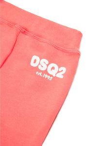 Fleece jogger pants with DSQ2 logo est.1995