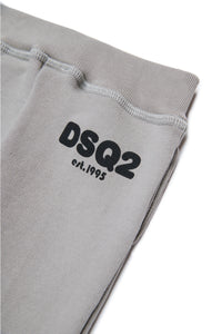Pantaloni jogger in felpa con logo DSQ2 est.1995