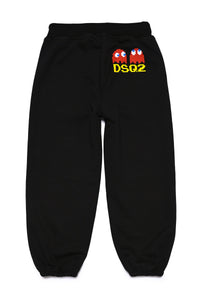 Pac-Man print jogger pants in fleece