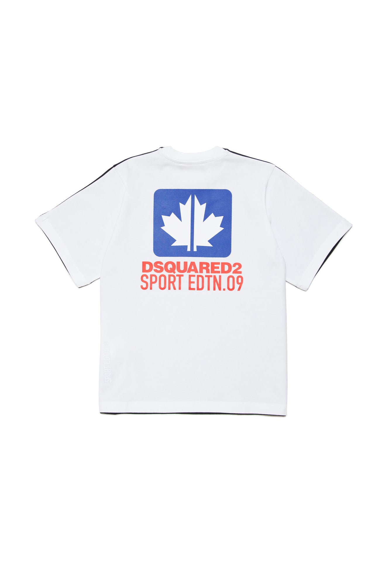 Two-color T-shirt with Leaf graphics Two-color T-shirt with Leaf graphics