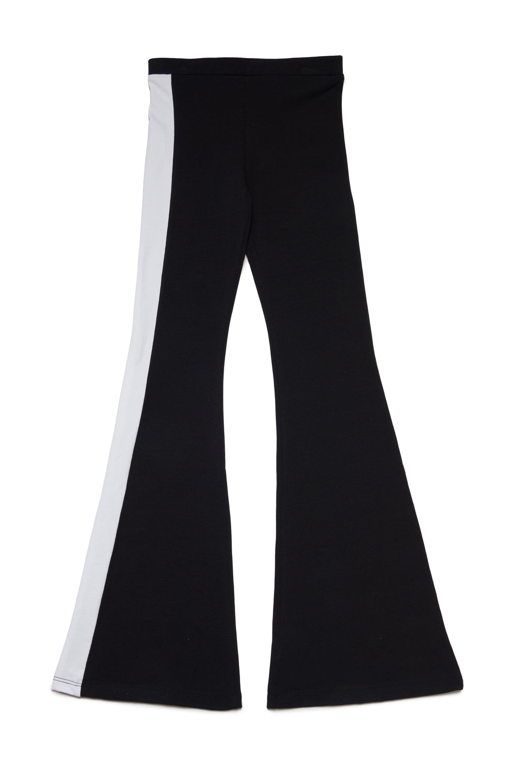 Two-tone Leaf graphic bootcut pants
