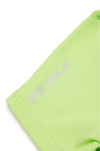 Shorts in felpa con grafica Leaf bicolor