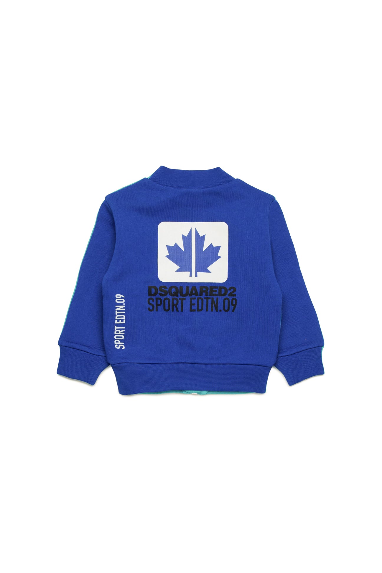 Two-color sweatshirt with Leaf graphics Two-color sweatshirt with Leaf graphics