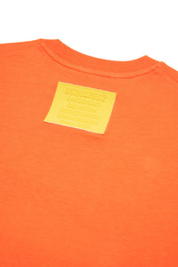 T-shirt con logo trasparente