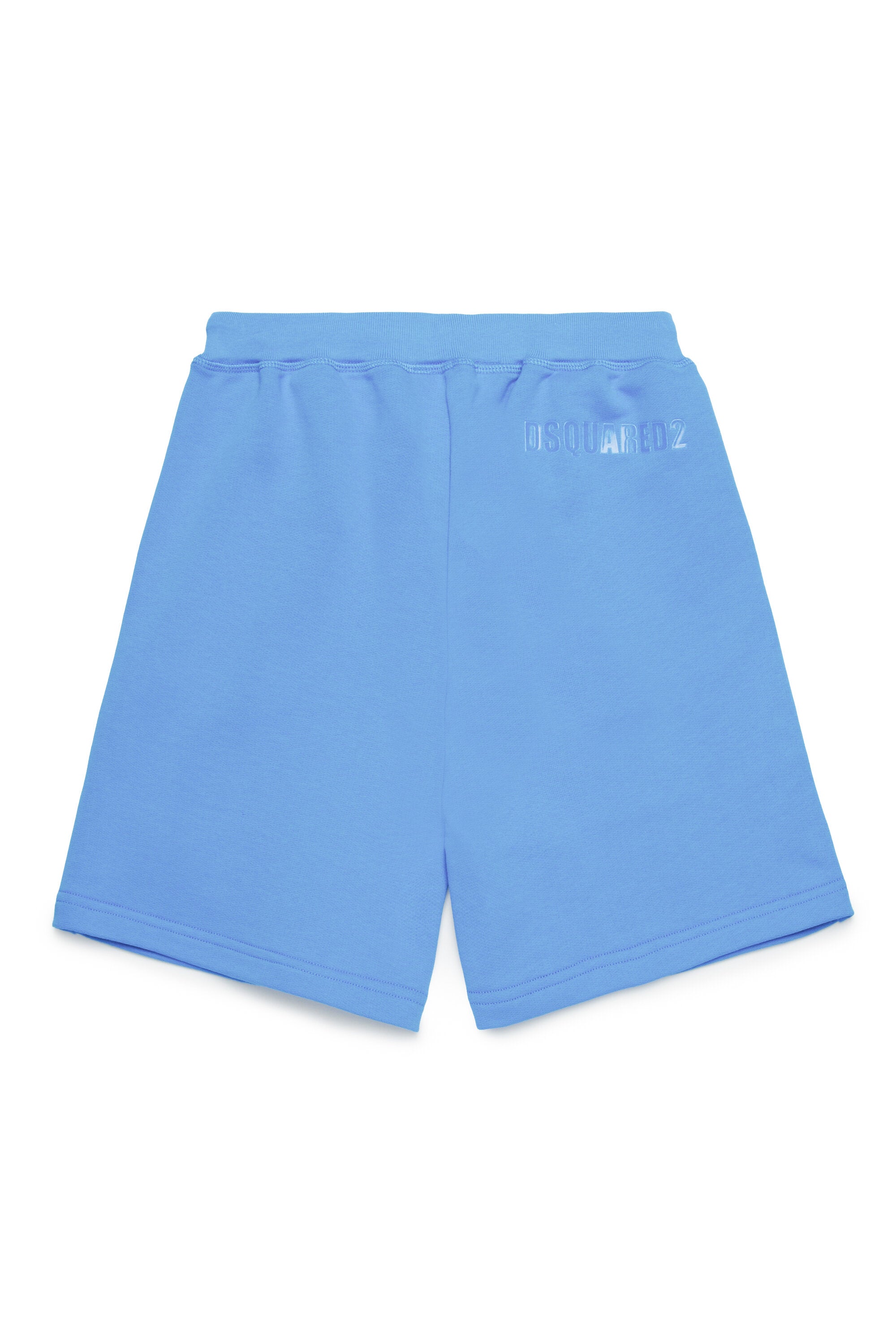 Shorts in felpa con logo trasparente